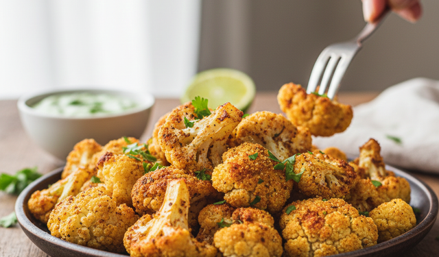 Diyet bozdurmayan lezzet: Fırında baharatlı çıtır karnabahar