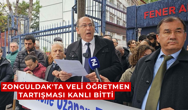Zonguldak'ta veli öğretmen tartışması kanlı bitti