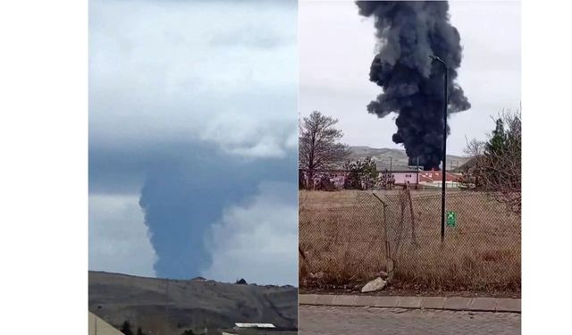 Gökyüzünü kara dumanlar kapladı