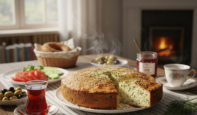 Pazar kahvaltılarının yeni gözdesi! Dereotlu ve peynirli pratik kek tarifi