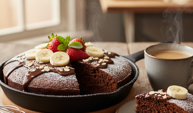 Fırınsız ve miksersiz! Kahvaltıya en kolay kek tarifi