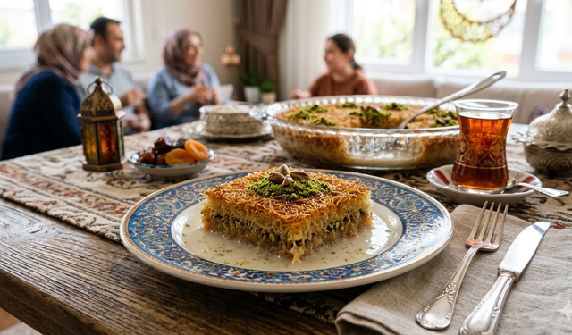 Ramazan bayramı’nın hafif yıldızı tam ölçülü sütlü kadayıf tarifi
