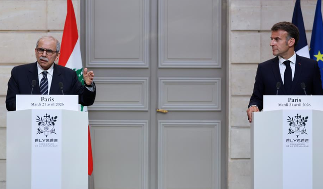 Macron ve Lübnan Başbakanı Salam Paris’te Bir Araya Geldi