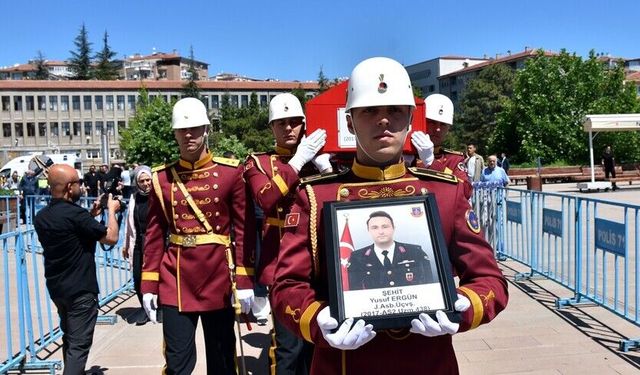 Ankara’da Görevi Başında Şehit Düşen Astsubay Yusuf Ergün Kırıkkale’de Ebediyete Uğurlandı
