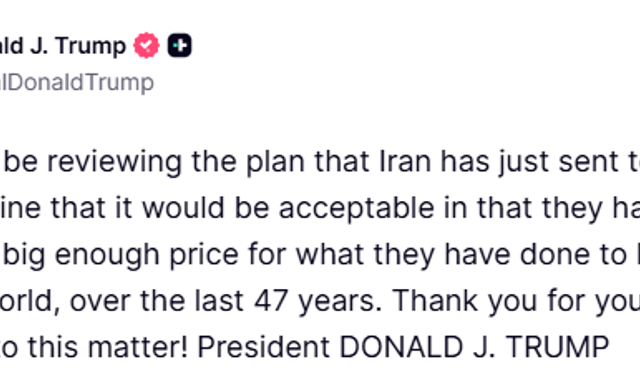 Trump’tan İran’ın Barış Teklifi Hakkında İlk Yorum: "Kabul Edilemez"