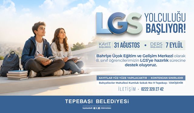 Eskişehir Tepebaşı'nda LGS Hazırlığı Başlıyor