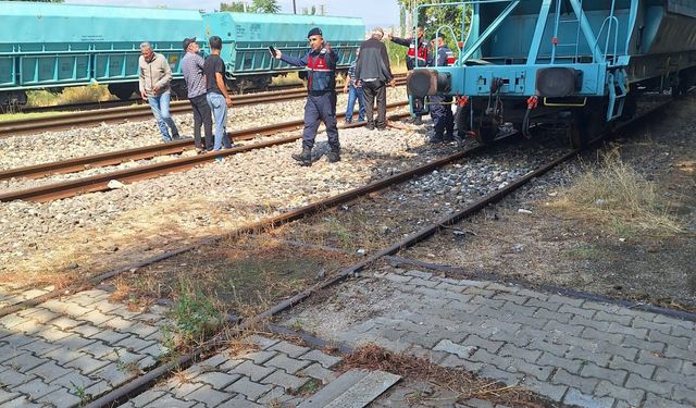 Mihalıççık'ta Tren Vagonuna Çıkan Baba ve Oğlu Elektrik Akımına Kapıldı