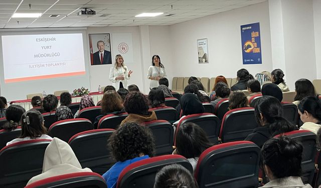 GSB Eskişehir Yurtlarında Yeni Öğrenciler İçin Uyum Toplantısı