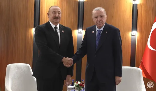 Cumhurbaşkanı Erdoğan Bişkek’te İlham Aliyev ile Görüştü