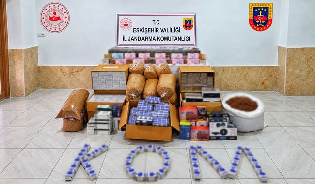 Eskişehir’de jandarmadan dev kaçakçılık operasyonu