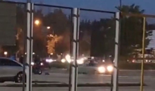 Eskişehirde Stadyum Otoparkında Tehlikeli Drift Anları