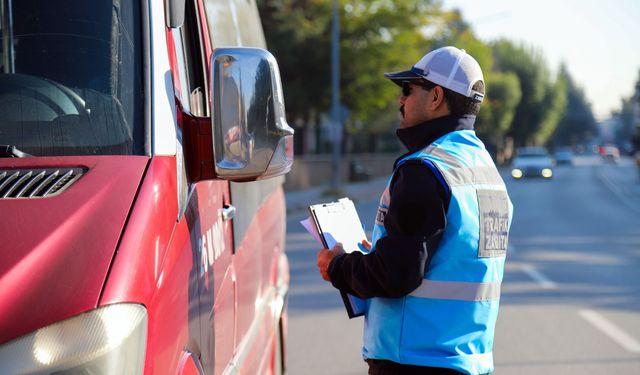 Eskişehir'de Minibüslere Denetim