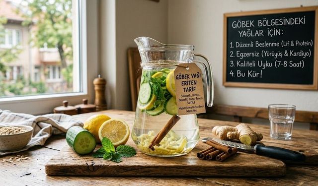 Göbek Yağlarını Eritmeye Yardımcı Yeşil Detoks Çayı