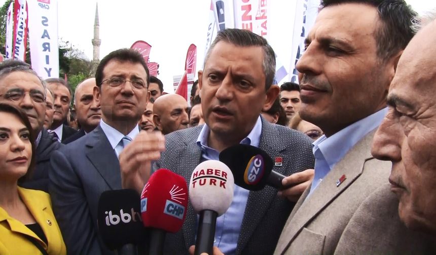 CHP Genel Başkanı Özel'den Taksim açıklaması