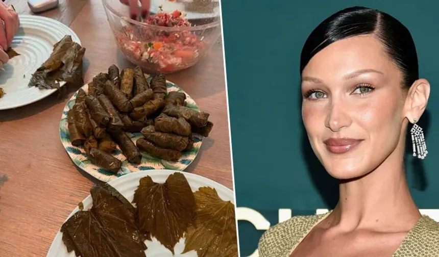 Bella Hadid kolları sıvadı, Türk mutfağındaki hünerini gösterdi