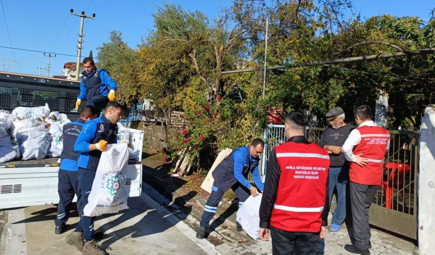 Muğla Büyükşehir'den yakacak desteği