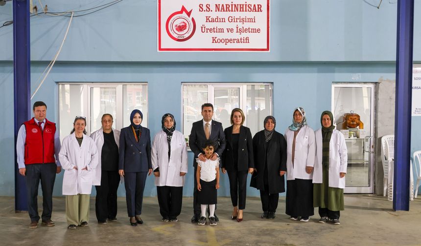 Narinhisar Kadın Kooperatifi'ne destek ziyareti
