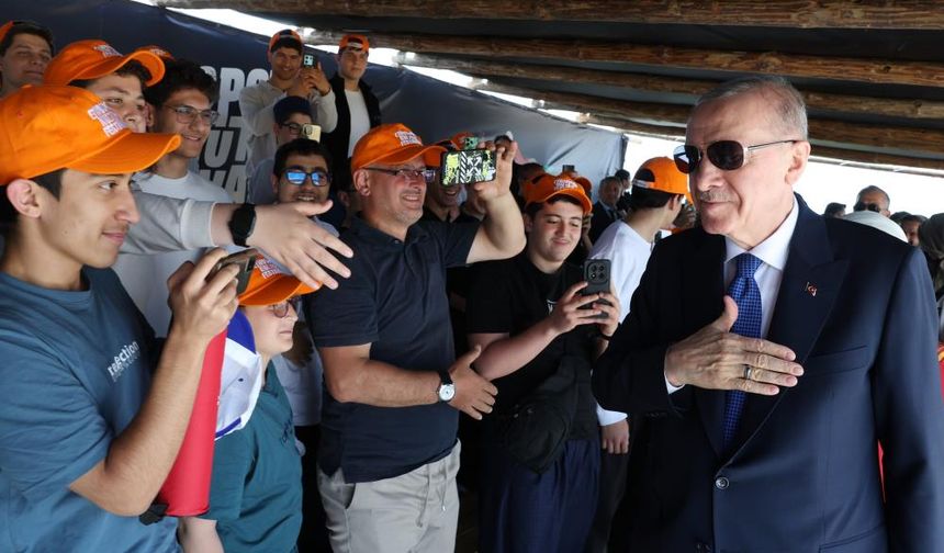 Cumhurbaşkanı Erdoğan Etnospor festivalini ziyaret etti