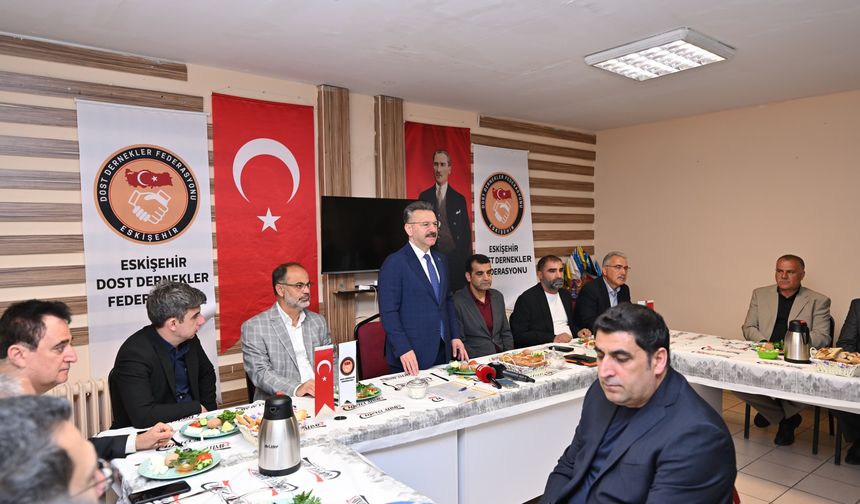 Aksoy, Dost Dernekler Federasyonu’nu ziyaret etti