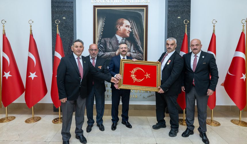 Türkiye Harp Malulü Gaziler Şehit Dul ve Yetimleri Derneği'nden Vali Aksoy’a Ziyaret