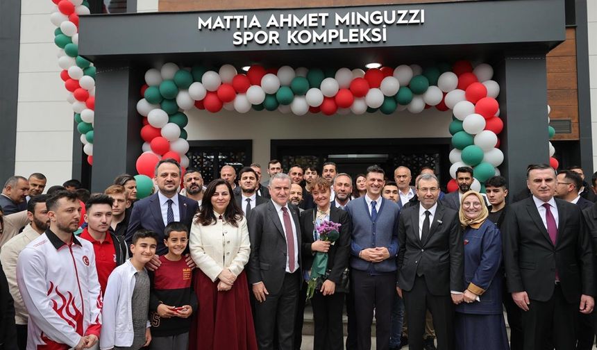 Bakan Bak, Mattıa Ahmet Mınguzzı Spor Tesisi'nin açılışını yaptı
