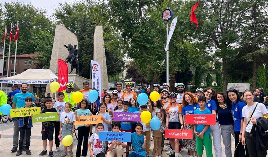 Pedallar TEGV’li çocuklar için çevrildi