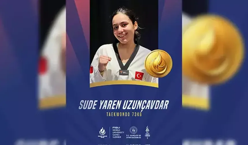 Milli Taekwandocu 2025 Dünya Üniversite Yaz Oyunlarında Altın Madalyayı Kazandı