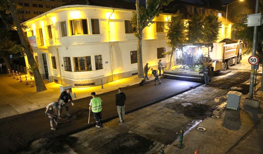 Büyükşehir'den gece mesaisi
