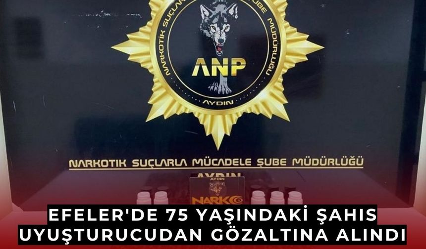 75 yaşındaki şahıs yasaklı madde bulundurmaktan gözaltına alındı