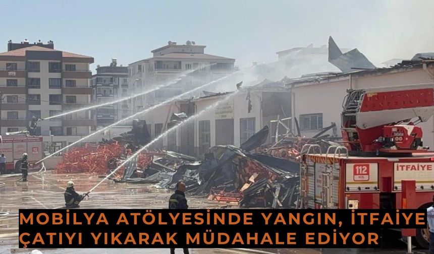 Meslek lisesindeki yangına müdahale sürüyor