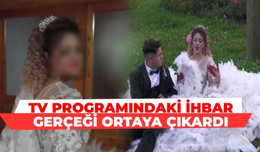 TV programındaki ihbar gerçeği ortaya çıkardı