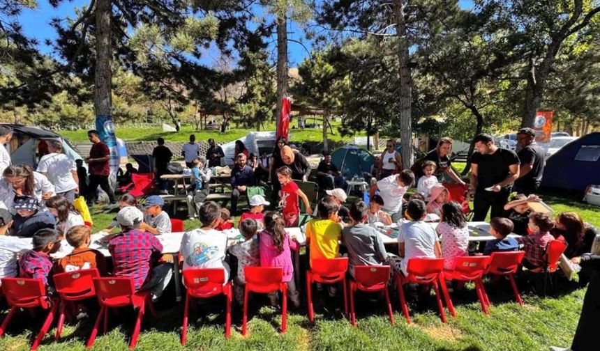 Aile bağlarını güçlendiren çadır kampı düzenlendi