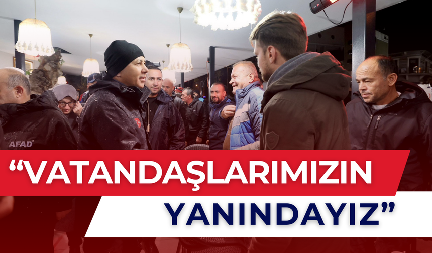 Bakan Yerlikaya, Deprem Bölgesinde İncelemelerde Bulundu