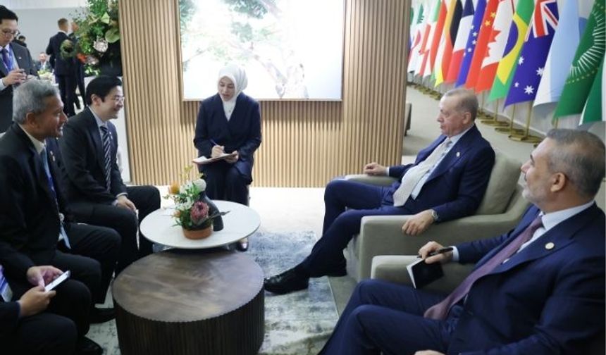 Cumhurbaşkanı Erdoğan Başkan Wong’u kabul etti