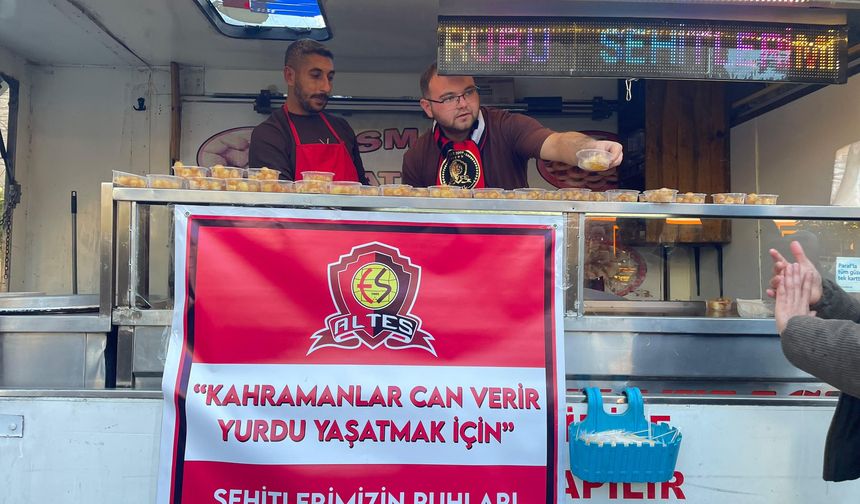 Altes’ten şehitler için anlamlı lokma hayrı!