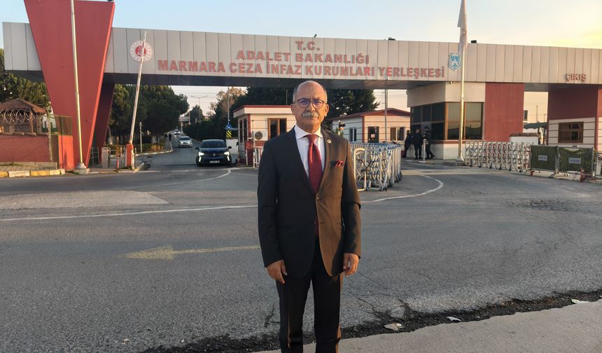 CHP Eskişehir Milletvekili İbrahim Arslan Marmara Cezaevi’nde siyasi isimleri ziyaret etti!