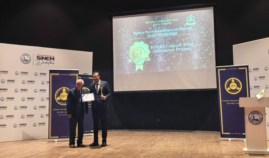 KOSKİ’nin yerli ve milli CBS projesi “Bilişim Yıldızları 2025” ödülünü aldı