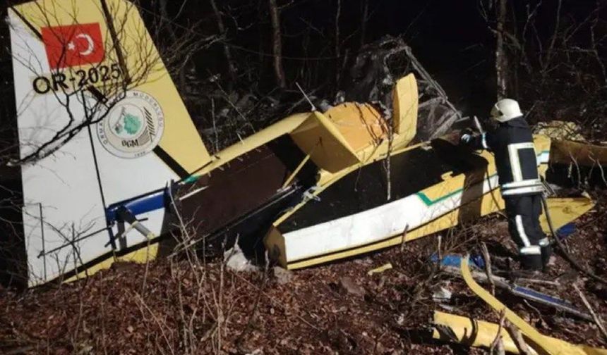 Yangın söndürme uçağımızın enkazına ulaşıldı; kazada pilotumuz şehit oldu!