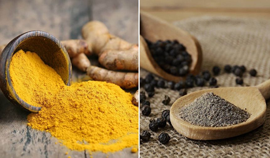 Zerdeçal ve karabiberi birlikte kullanın!