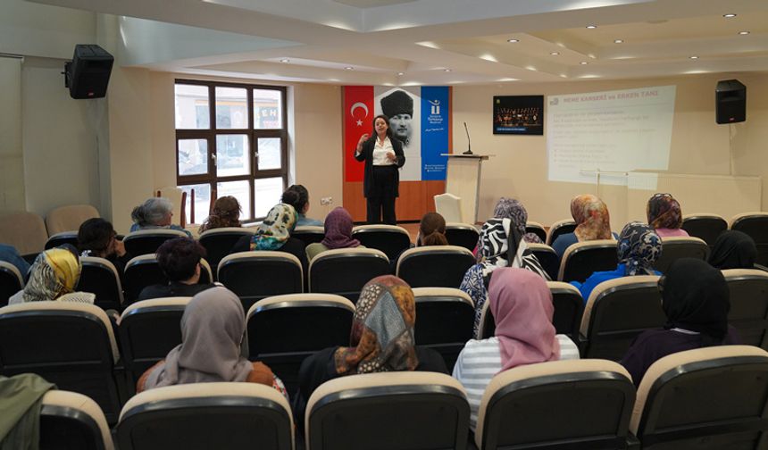 Belde Evi Kursiyerlerine Kadın Sağlığı Seminerleri Devam Ediyor