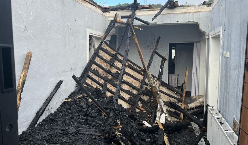 Yangında eşyalar kullanılamaz hale geldi