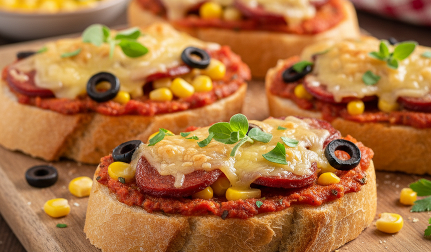 Bayat ekmekleri değerlendirin: Pizza tadında ekmek dilimleri