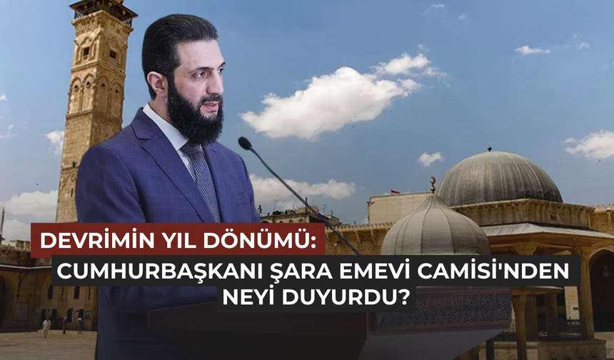 Şara Emevi Camii'sinden tarihi kardeşlik mesajı verdi