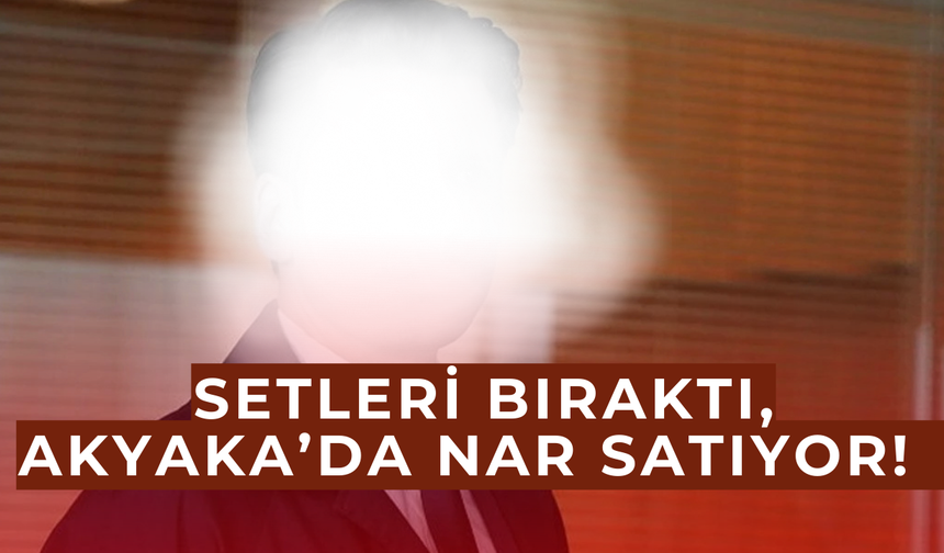 Setleri bıraktı, bahçeye girdi!