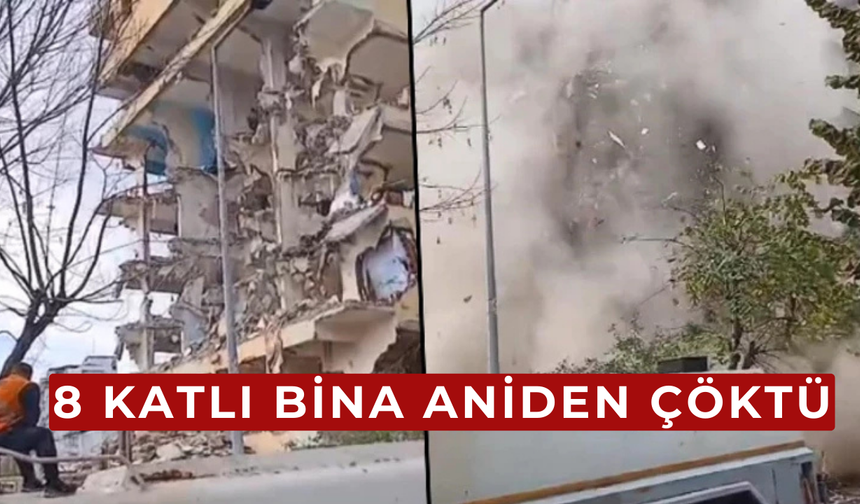 8 katlı bina aniden çöktü, vatandaşlar panik oldu