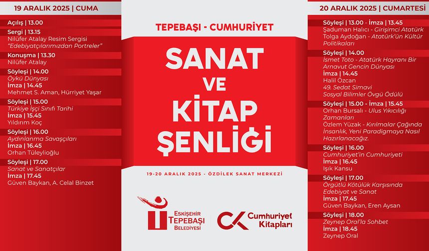 Sanat ve Kitap  Şenliği başlıyor