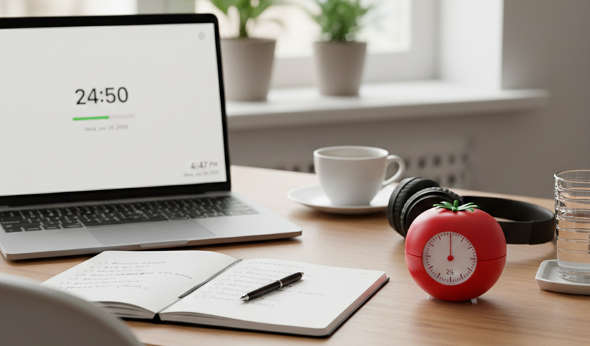 Pomodoro yöntemi! Odaklanmayı artıran popüler çalışma sistemi