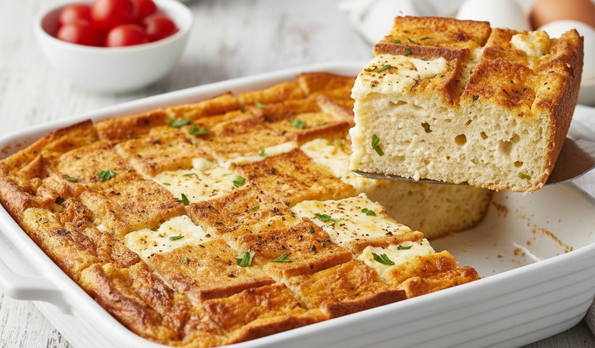 Bayat ekmekleri kurtaran kahvaltılık: Fırında yumurtalı ekmek böreği