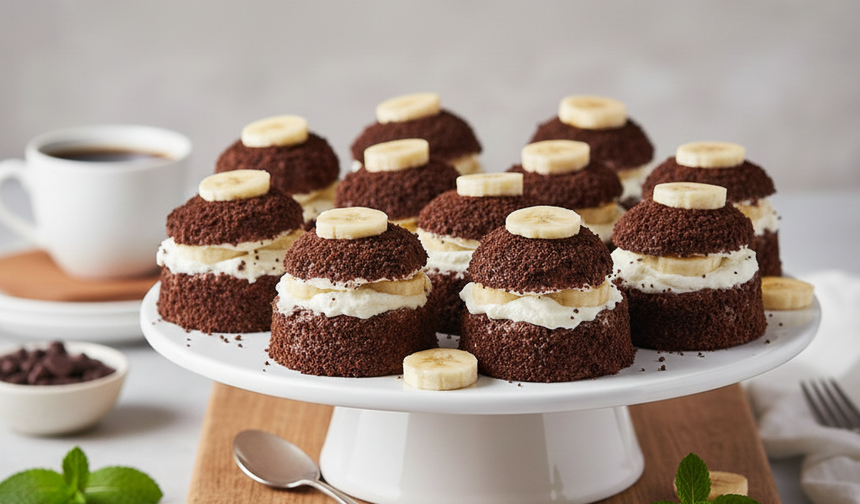 Pastane usulü ev yapımı mini köstebek pasta