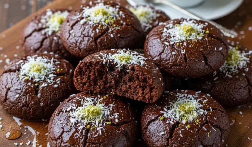 Damak çatlatan lezzet: Şerbetli ve kakaolu ıslak kurabiye